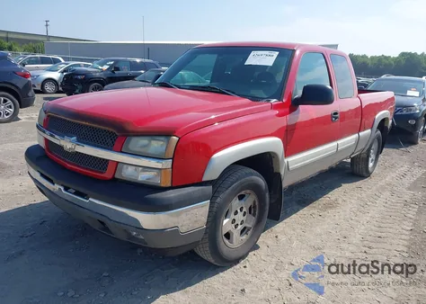 2005 Chevrolet Silverado 1500 Z71 из США, поврежденный, VIN 1GCEK19B35Z299495